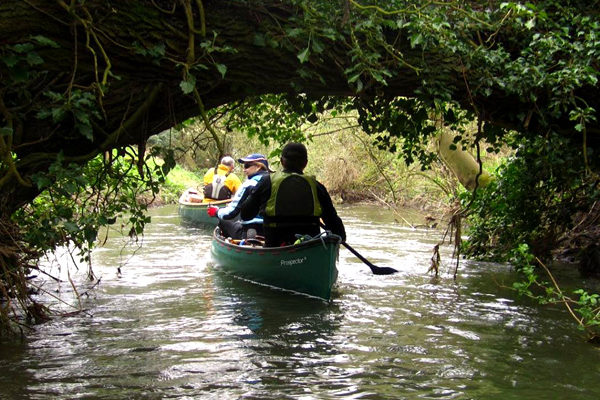 Open boat paddling on the Blackwater Tour